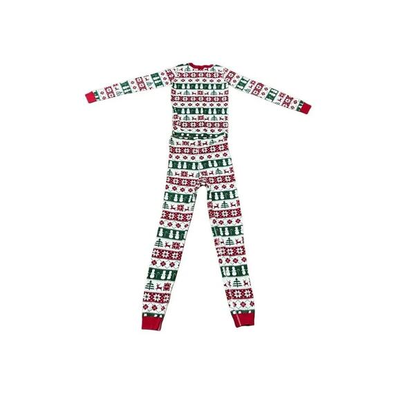 Hanna Andersson Fair Isle Holiday Pajama Set Unisex Kids 160 / 14 - Picture 10 of 10